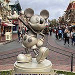It All Started with a Mouse statue at the entrance to Disneyland