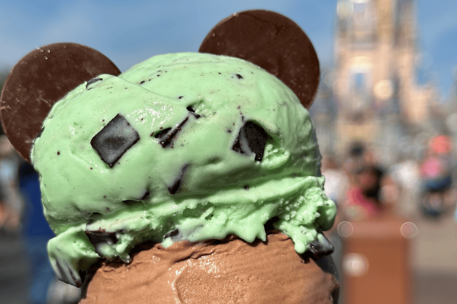 Mint Ice Cream Minnie Ears Disney Dining Plan Snack