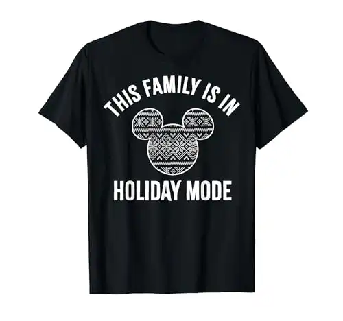 Disney Mickey And Friends Christmas Family Holiday Mode T-Shirt