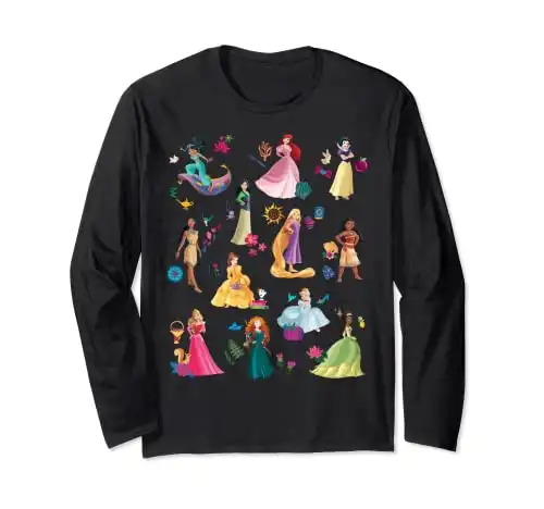 Disney Princess Magical Print Long Sleeve T-Shirt