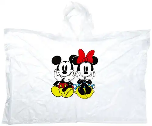 Disney 2-Pack Mickey & Minnie Mouse Sitting Vinyl Rain Ponchos (Youth)