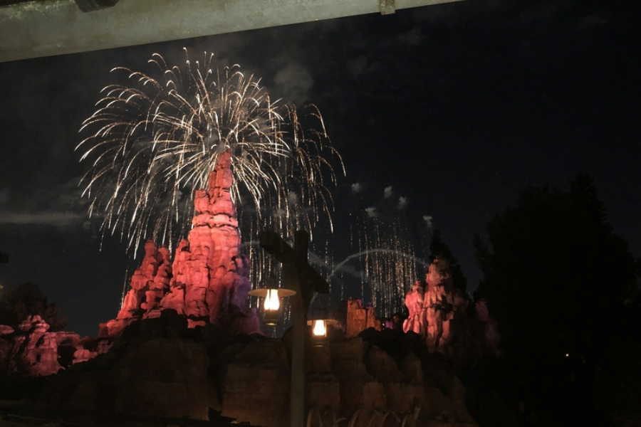 Disneyland Big Thunder Mountain Disneyland Fireworks