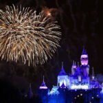 Disneyland Fireworks over Sleeping Beauty Castle
