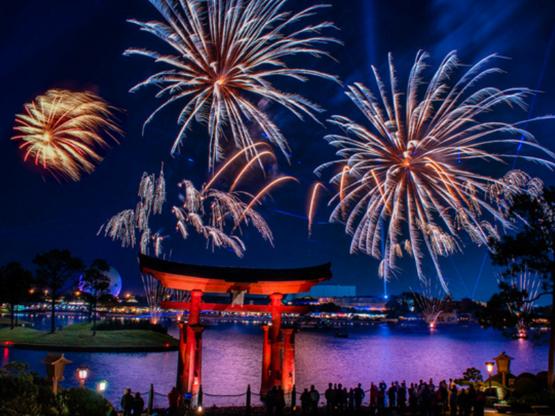 epcot fireworks japan pavilion