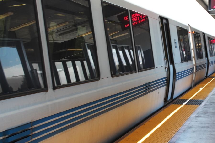 California Commuter train.  Take a train to Disneyland via the Metrolink.