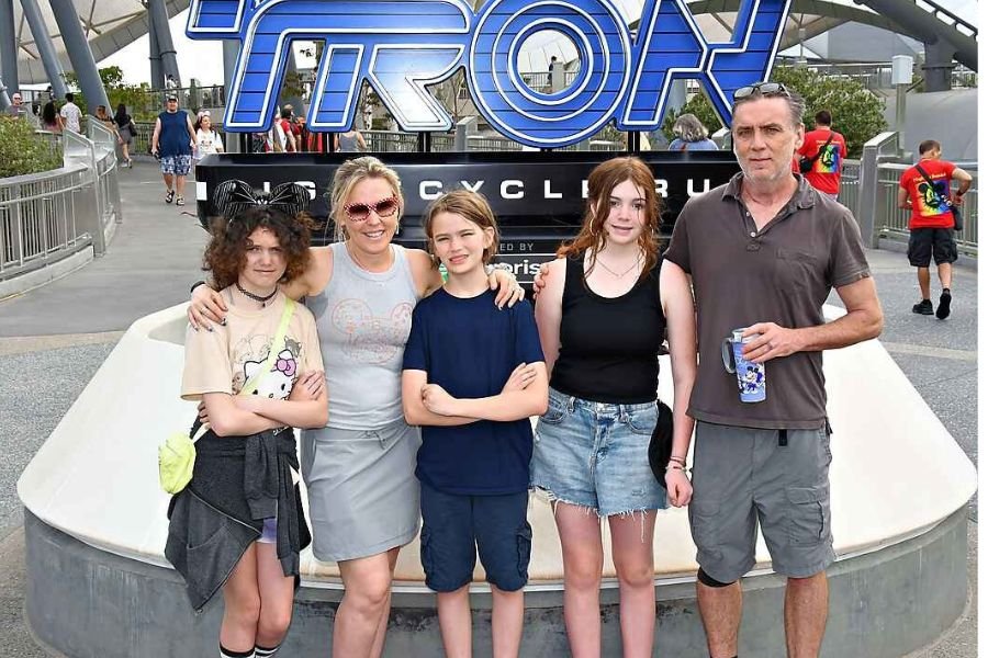 Tron Photopass Disney World in June 2023 family photo