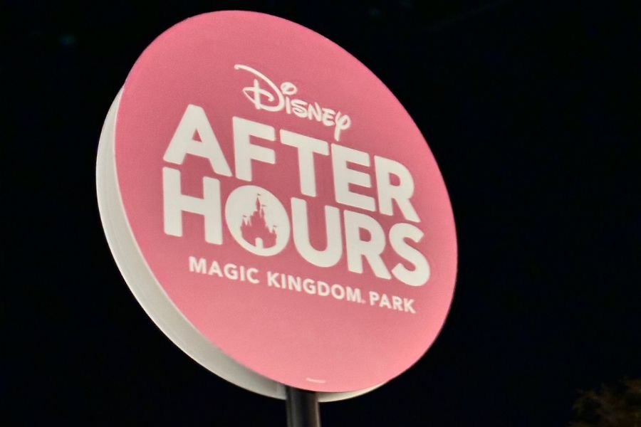 After Hours Magic Kingdom sign