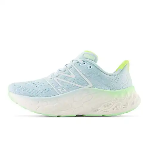 New Balance Women's WMORV4 Running Shoe, Blue/Green Aura/White, 6.5 Wide